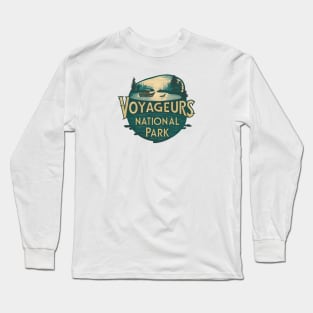 Voyageurs National Park Old Illustration Long Sleeve T-Shirt